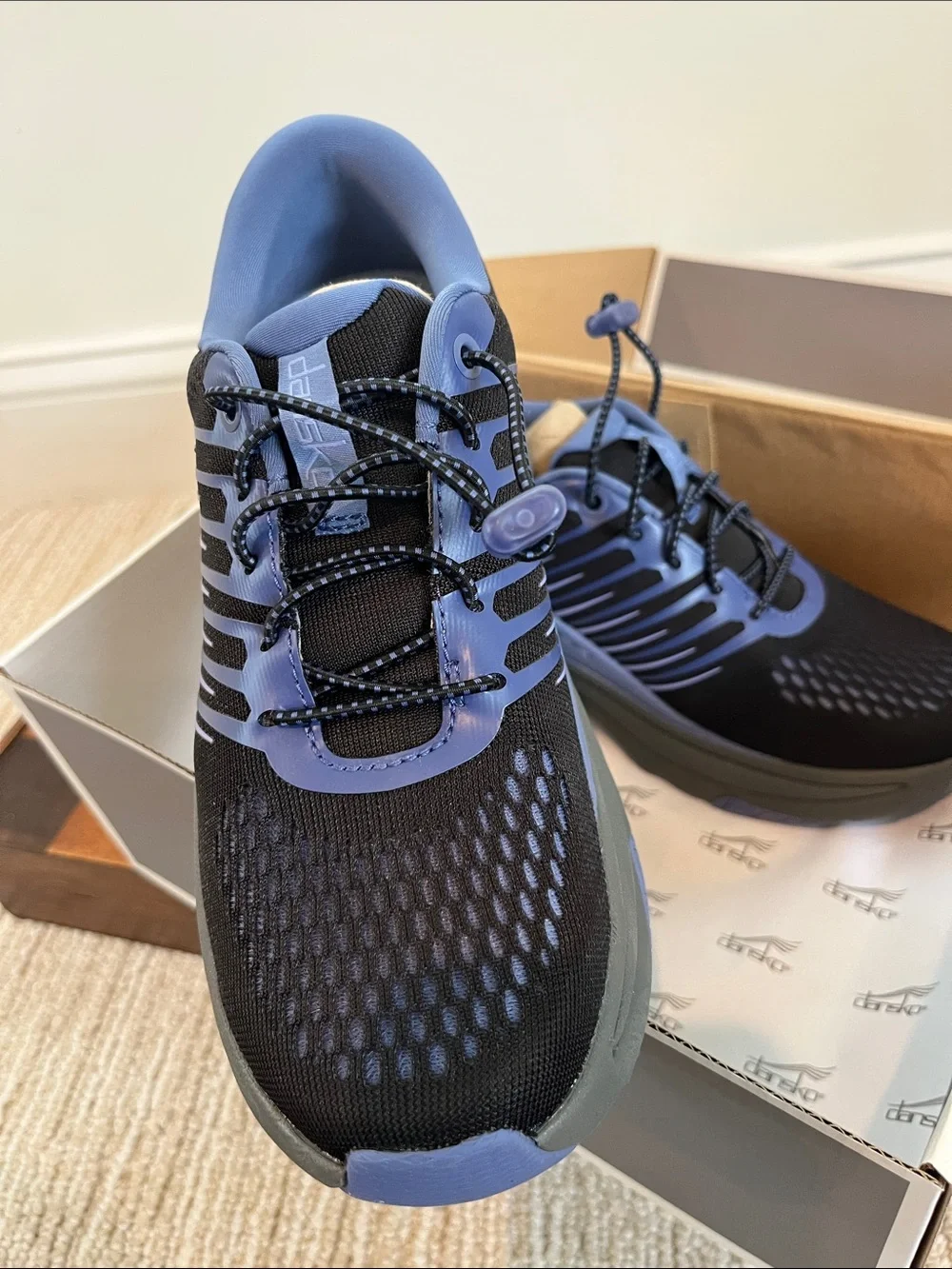 Dansko Black and Lavender Men's Athletic Sneakers
